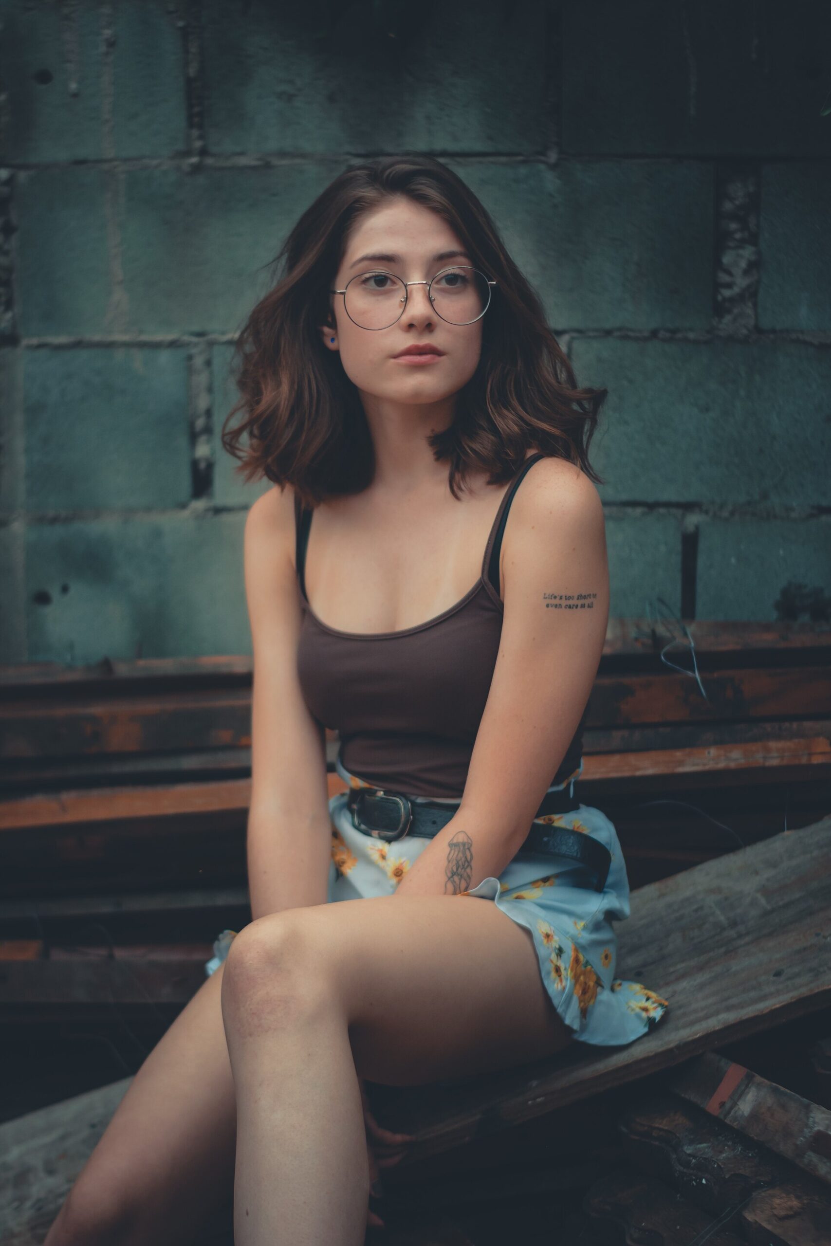person wearing eyeglasses
